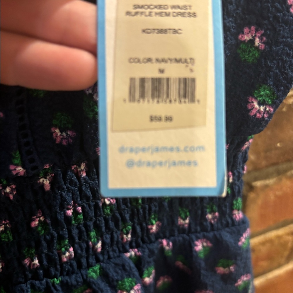 Draper James Navy Floral Dress - Picture 5 of 5